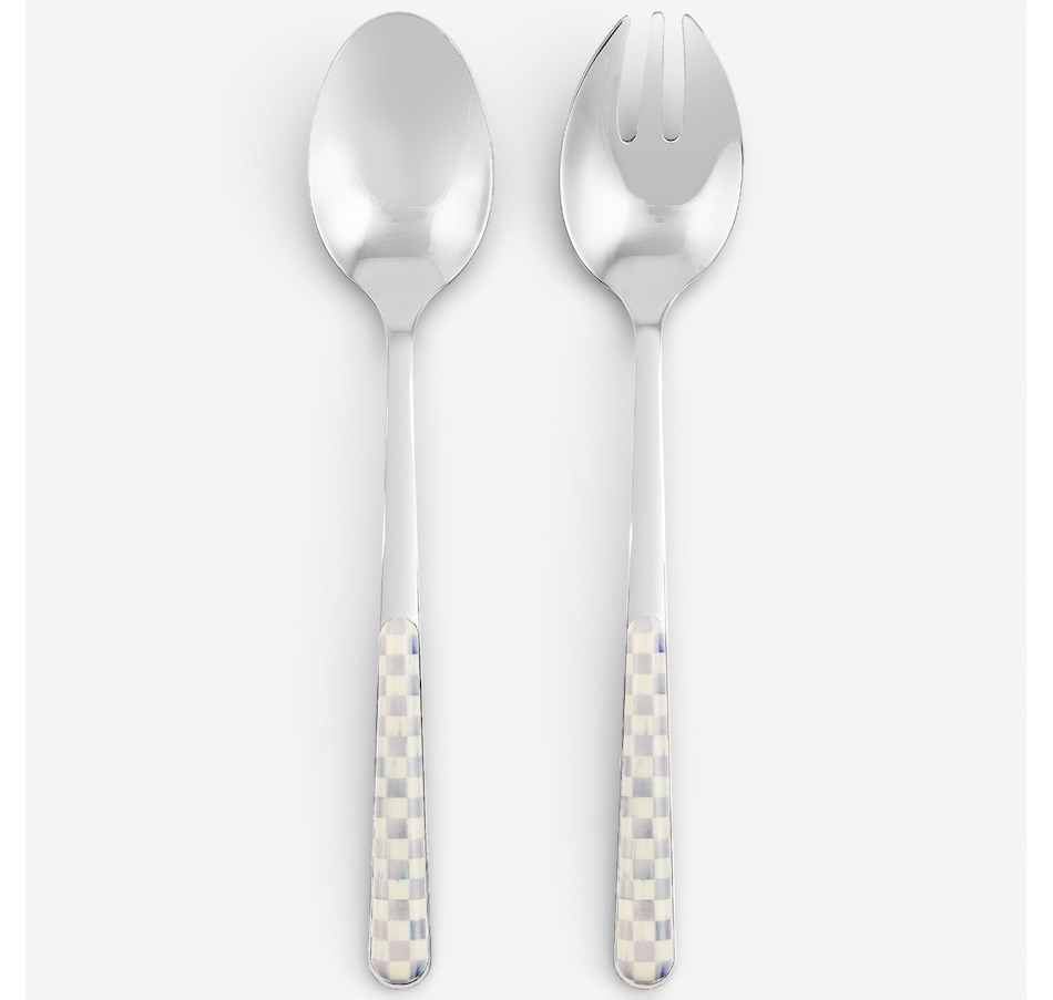 Image 105678_STLCK.jpg, Product 105-678 / Price $95.00, Mackenzie-Childs Bistro Salad Serving Set from MacKenzie Childs on TSC.ca's Kitchen department