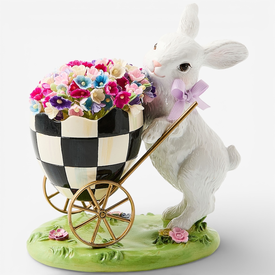 Image 105695.jpg, Product 105-695 / Price $130.00, Mackenzie-Childs Frolic Spring Bunny Egg Cart from MacKenzie Childs on TSC.ca's Home & Garden department