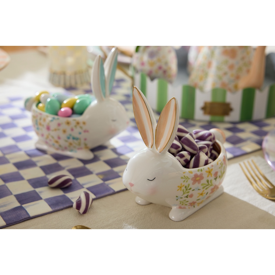Image 105705_ALTMORE2.jpg, Product 105-705 / Price $200.00, Mackenzie-Childs Posie Patch Ceramic Rabbit Candy Dishes (Set of 3) from MacKenzie Childs on TSC.ca's Kitchen department