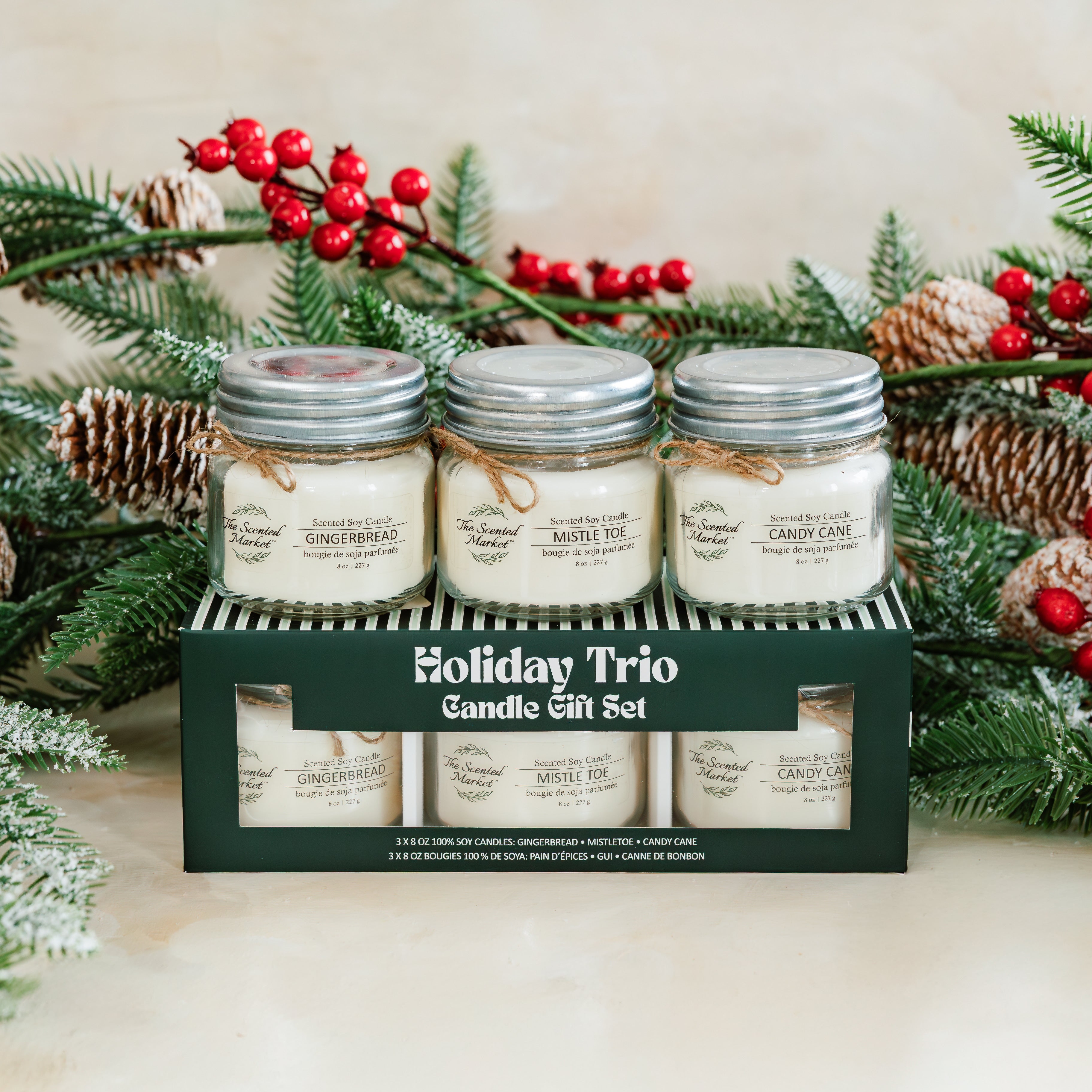 The Scented Market Holiday Trio Candle 3 pack Gift Set - TSC.ca