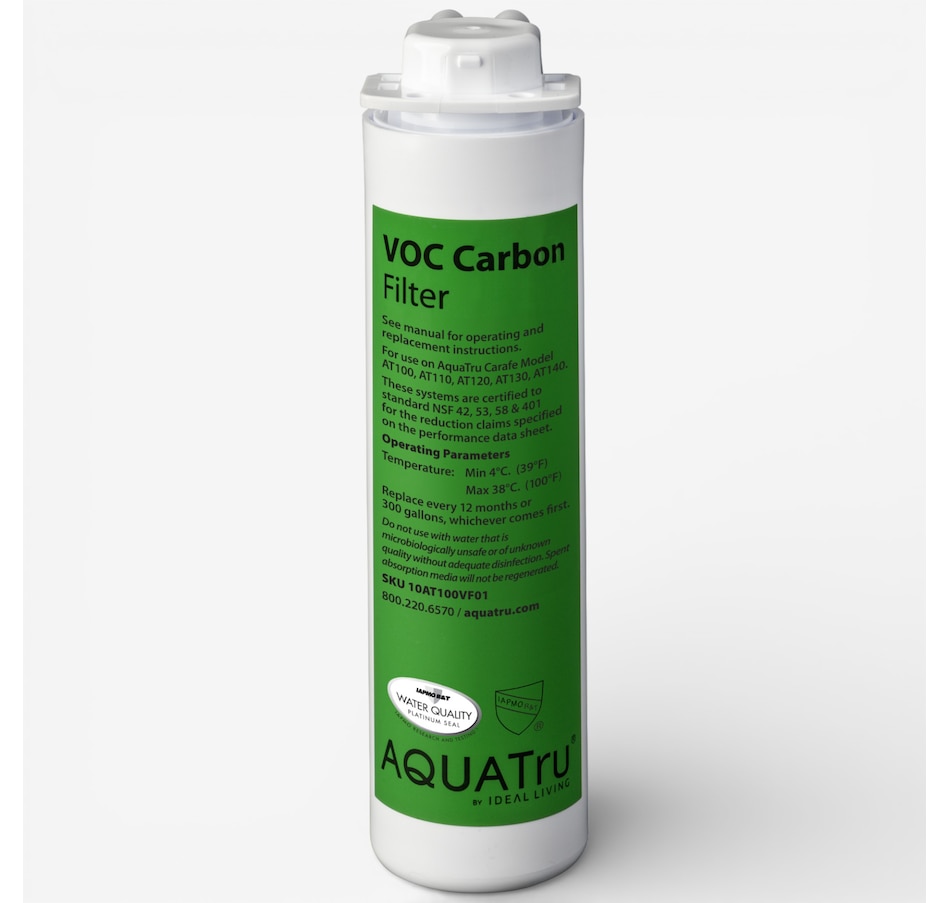 Image 105770.jpg, Product 105-770 / Price $49.99, AquaTru Carafe VOC Carbon Filter from Aquatru on TSC.ca's Kitchen department