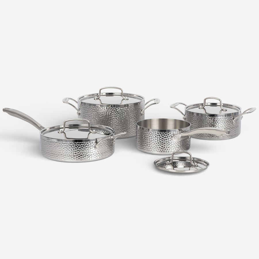 Image 105784.jpg, Product 105-784 / Price $199.99, Cuisinart Eight-Piece Vintage Hand Hammered Tri-Ply Cookware Set from Cuisinart on TSC.ca's Kitchen department