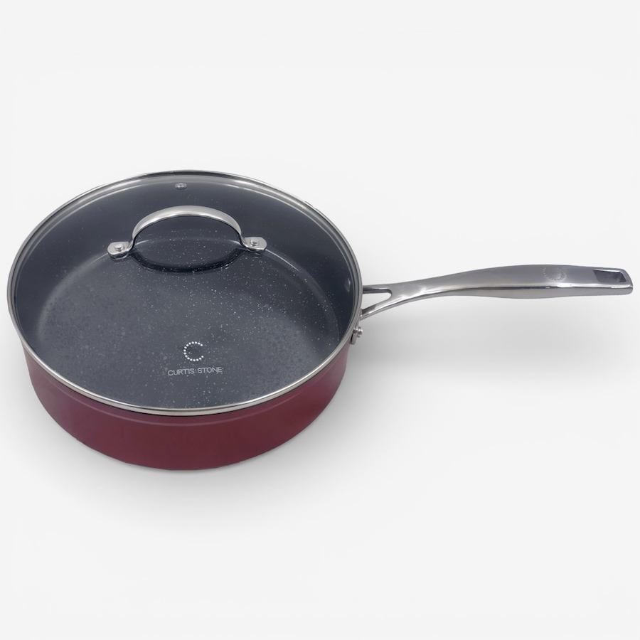 Image 105785_ALTMORE3.jpg, Product 105-785 / Price $61.99, Curtis Stone 4-Quart Sauté Pan with Stick Handle and Lid with Steamer Insert from Curtis Stone on TSC.ca's Kitchen department