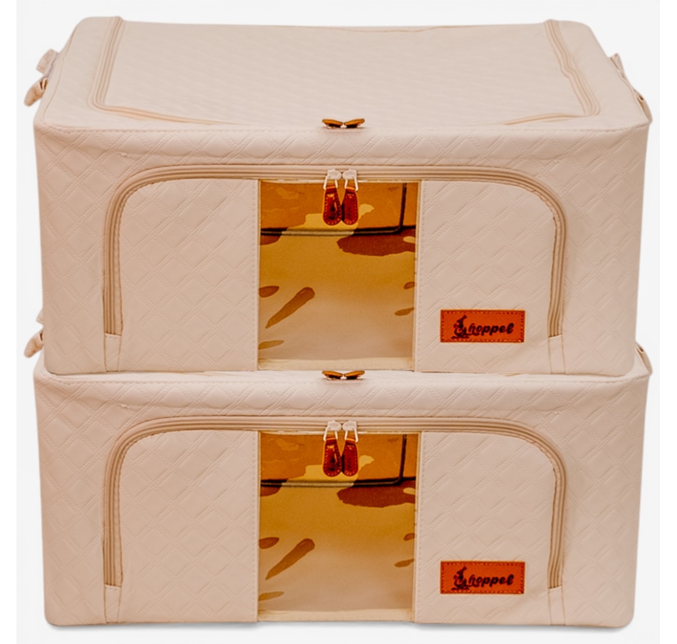 Image 105812_CRM.jpg, Product 105-812 / Price $44.99, Hoppel Medium Triple-Access Bin (2-pack) from Hoppel Storage on TSC.ca's Home & Garden department