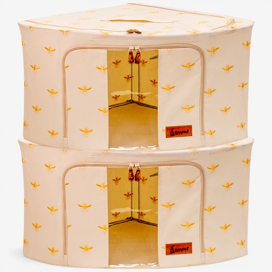 Image 105815_BEE.jpg, Product 105-815 / Price $49.88, Hoppel Corner Triple-Access Bin (2-pack) from Hoppel Storage on TSC.ca's Home & Garden department