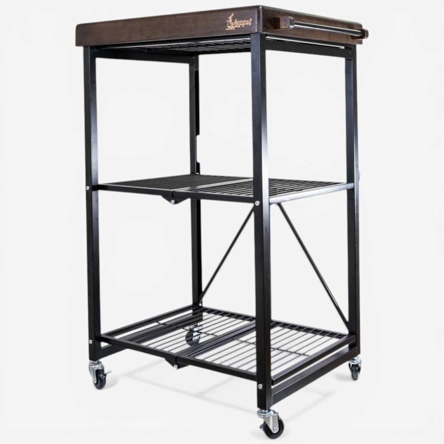 Image 105816.jpg, Product 105-816 / Price $199.99, Hoppel Stackable Rolling Kitchen Cart with Wooden Lid/Tray from Hoppel Storage on TSC.ca's Home & Garden department