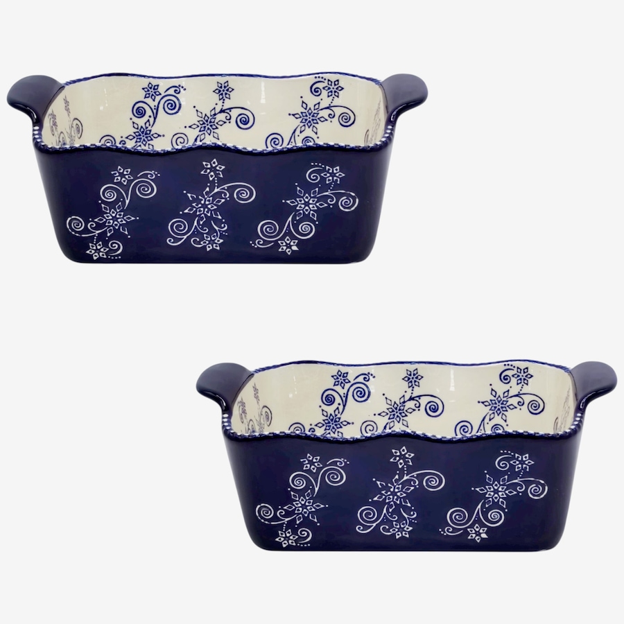 Image 105820_FLOWR.jpg, Product 105-820 / Price $35.50, temp-tations Set of 2 - 1.75qt Loaf Pans with Handles from temp-tations on TSC.ca's Kitchen department