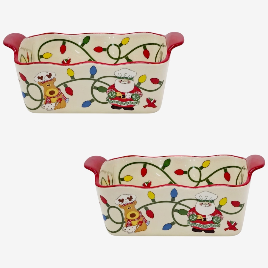Image 105820_MECHF.jpg, Product 105-820 / Price $35.50, temp-tations Set of 2 - 1.75qt Loaf Pans with Handles from temp-tations on TSC.ca's Kitchen department