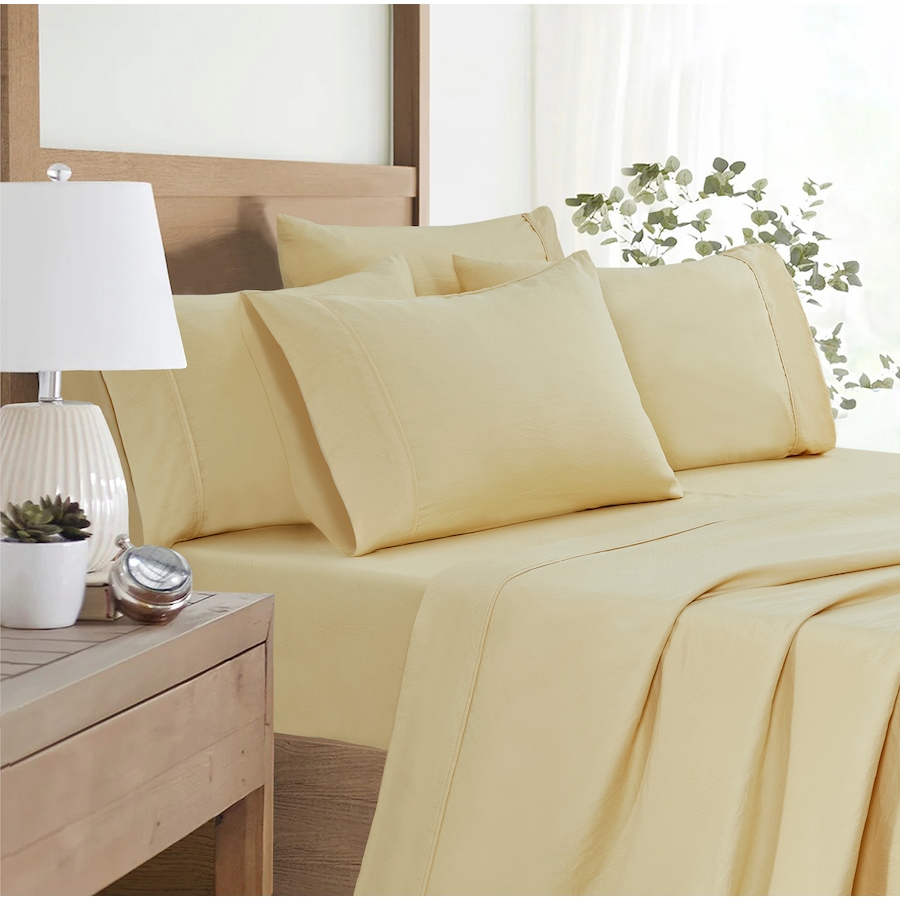 Image 105857_ALAGM.jpg, Product 105-857 / Price $39.99, Claro Living 6-Piece Microfibre Sheet Set (solid) from Claro Living Home on TSC.ca's Home & Garden department