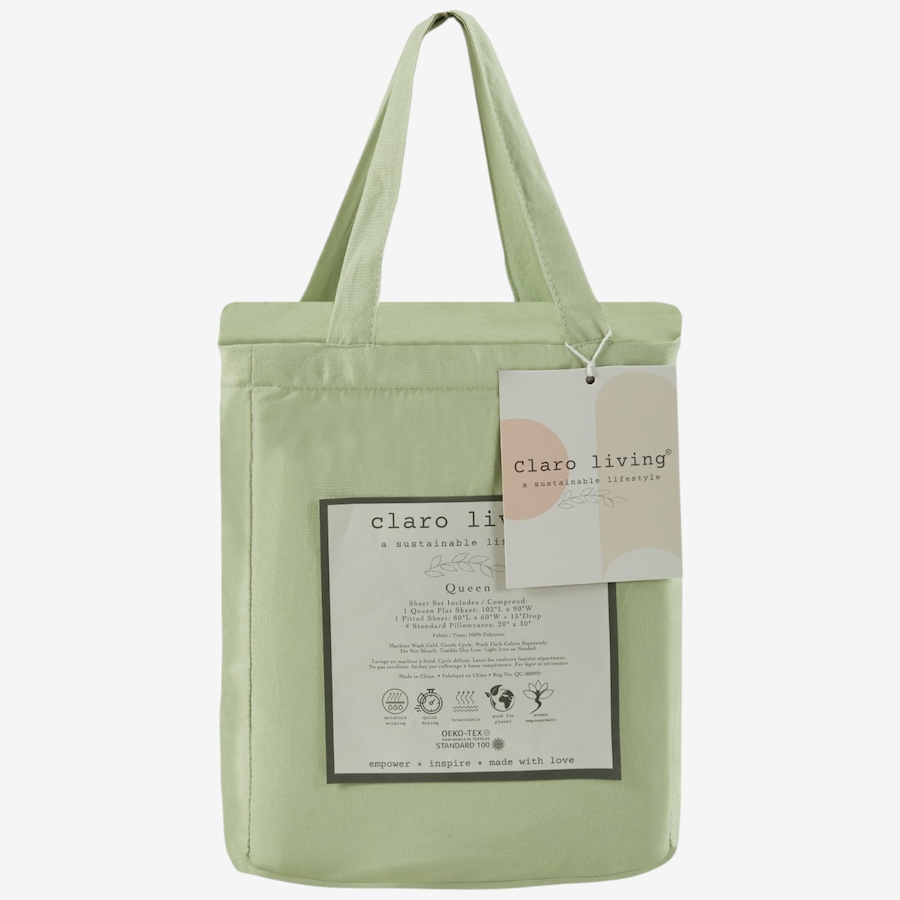 Image 105857_ALTMORE1.jpg, Product 105-857 / Price $39.99, Claro Living 6-Piece Microfibre Sheet Set (solid) from Claro Living Home on TSC.ca's Home & Garden department
