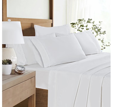 Claro Living 6-Piece Microfibre Sheet Set (solid)