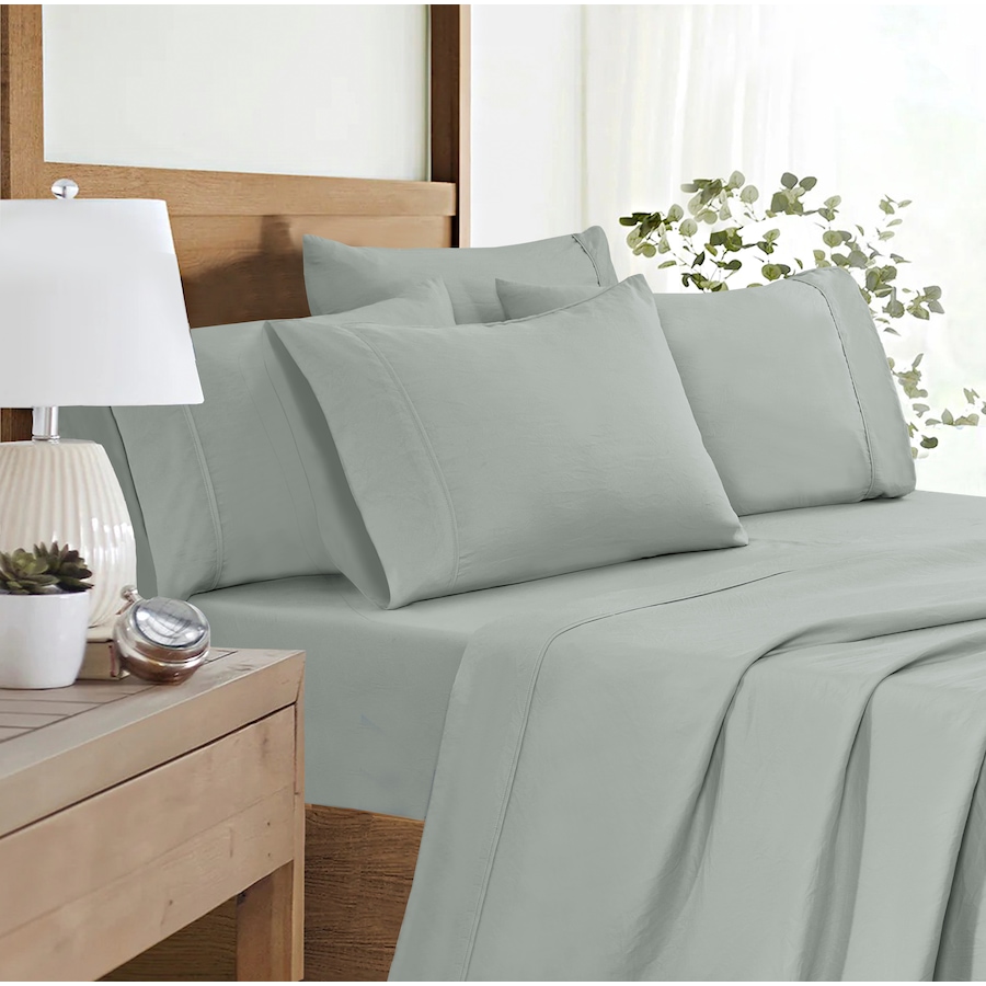Image 105857_HIGGY.jpg, Product 105-857 / Price $39.99, Claro Living 6-Piece Microfibre Sheet Set (solid) from Claro Living Home on TSC.ca's Home & Garden department