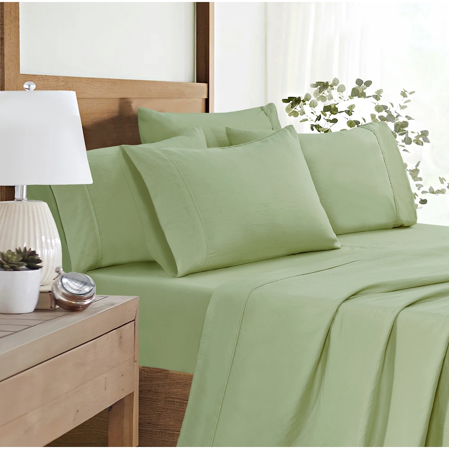 Image 105857_LRLGR.jpg, Product 105-857 / Price $39.99, Claro Living 6-Piece Microfibre Sheet Set (solid) from Claro Living Home on TSC.ca's Home & Garden department