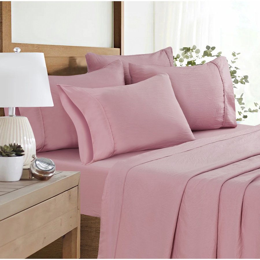 Image 105857_PKNCR.jpg, Product 105-857 / Price $39.99, Claro Living 6-Piece Microfibre Sheet Set (solid) from Claro Living Home on TSC.ca's Home & Garden department