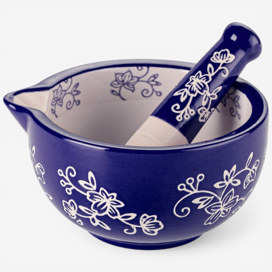 Image 105863_FLBLU.jpg, Product 105-863 / Price $19.99, temp-tations Mortar and Pestle from temp-tations on TSC.ca's Kitchen department