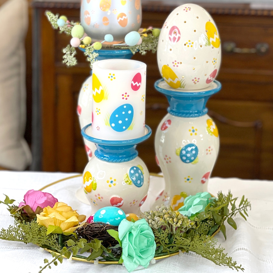 Image 105864_ALTMORE3.jpg, Product 105-864 / Price $21.88, temp-tations Egg Hunt Reversible Pedestals (set of 3) from temp-tations on TSC.ca's Home & Garden department