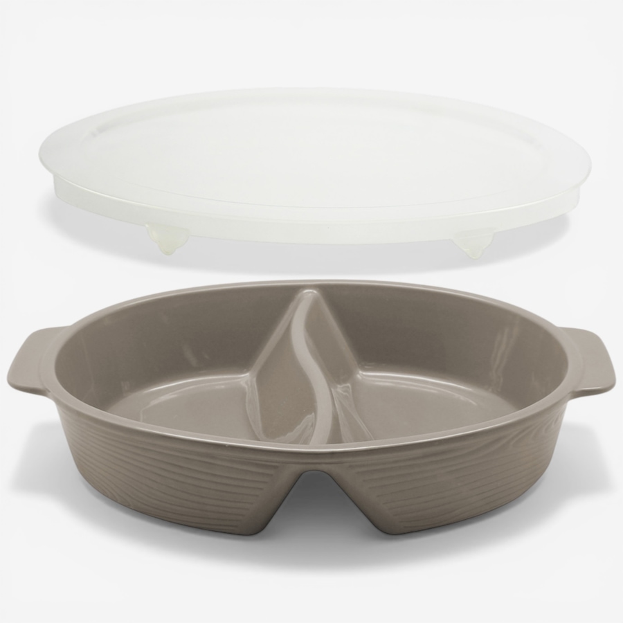 Image 105866_WOOLT.jpg, Product 105-866 / Price $39.99, temp-tations 2-Quart Divided Baker from temp-tations on TSC.ca's Kitchen department