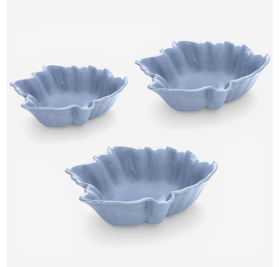 Image 105873_SBU.jpg, Product 105-873 / Price $39.99, temp-tations Woodland Leaf Bowls (set of 3) from temp-tations on TSC.ca's Kitchen department