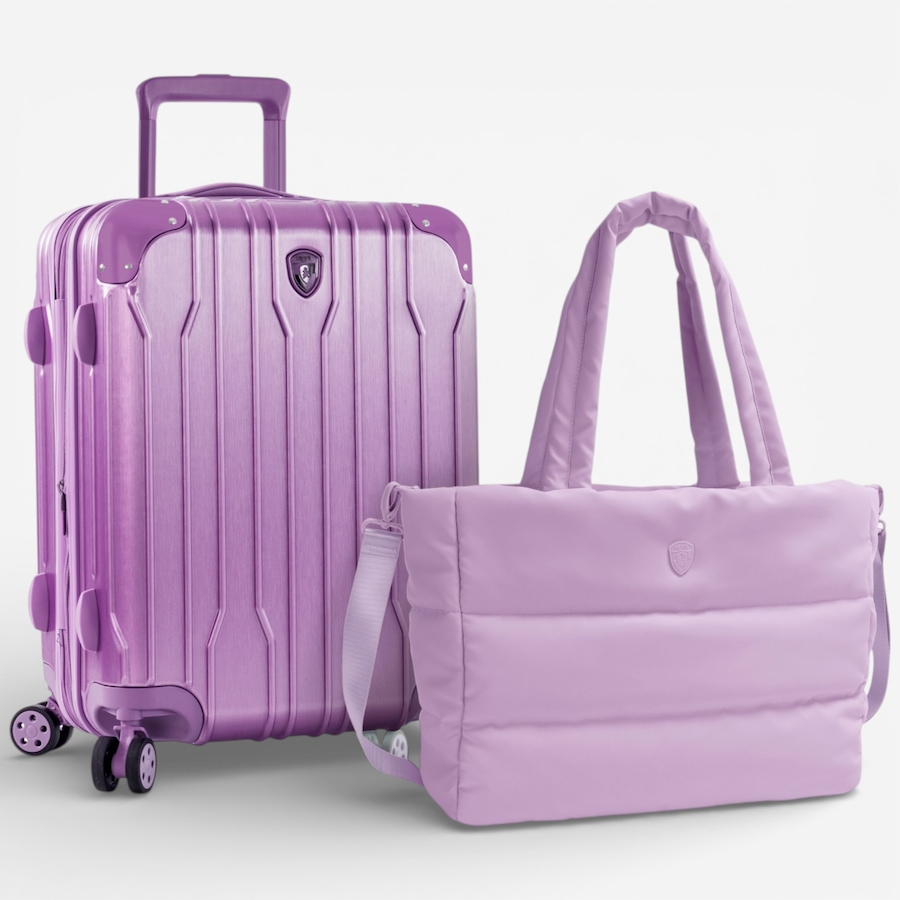 Image 105929_LAV.jpg, Product 105-929 / Price $319.99, Heys Xtrak 21" Carry-On Spinner with Puffer Travel Tote from Heys on TSC.ca's Home & Garden department