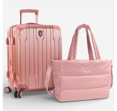 Heys Xtrak 21" Carry-On Spinner with Puffer Travel Tote