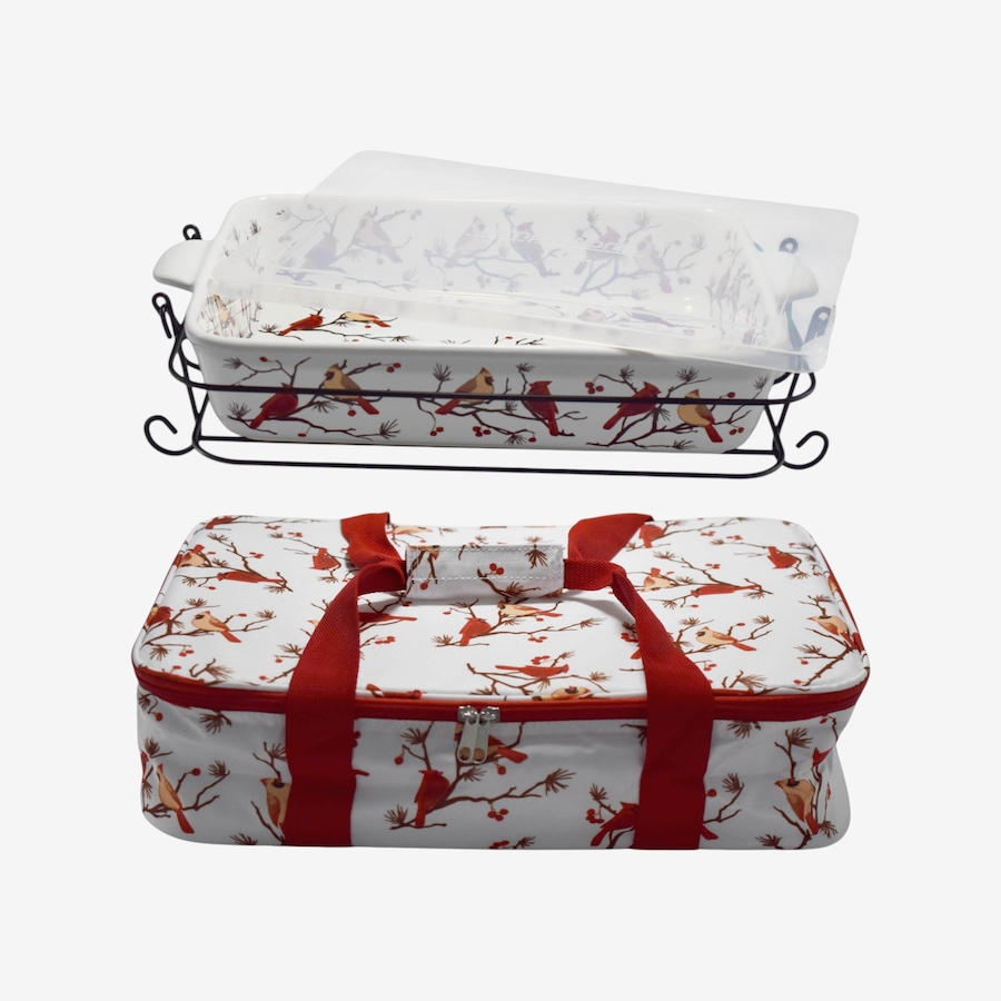 Image 105945_BIRWD.jpg, Product 105-945 / Price $59.99, temp-tations 13" x 9" Baker with Tote Bag, Wire Rack and Storage Cover from temp-tations on TSC.ca's Kitchen department