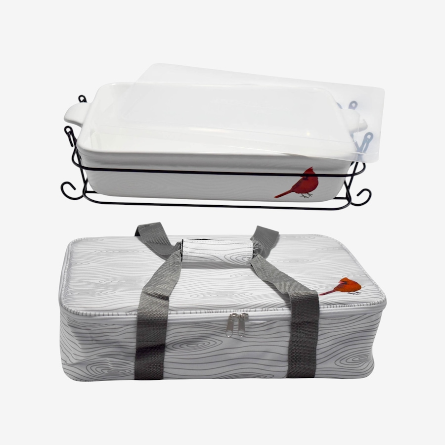 Image 105945_WNWDL.jpg, Product 105-945 / Price $59.99, temp-tations 13" x 9" Baker with Tote Bag, Wire Rack and Storage Cover from temp-tations on TSC.ca's Kitchen department