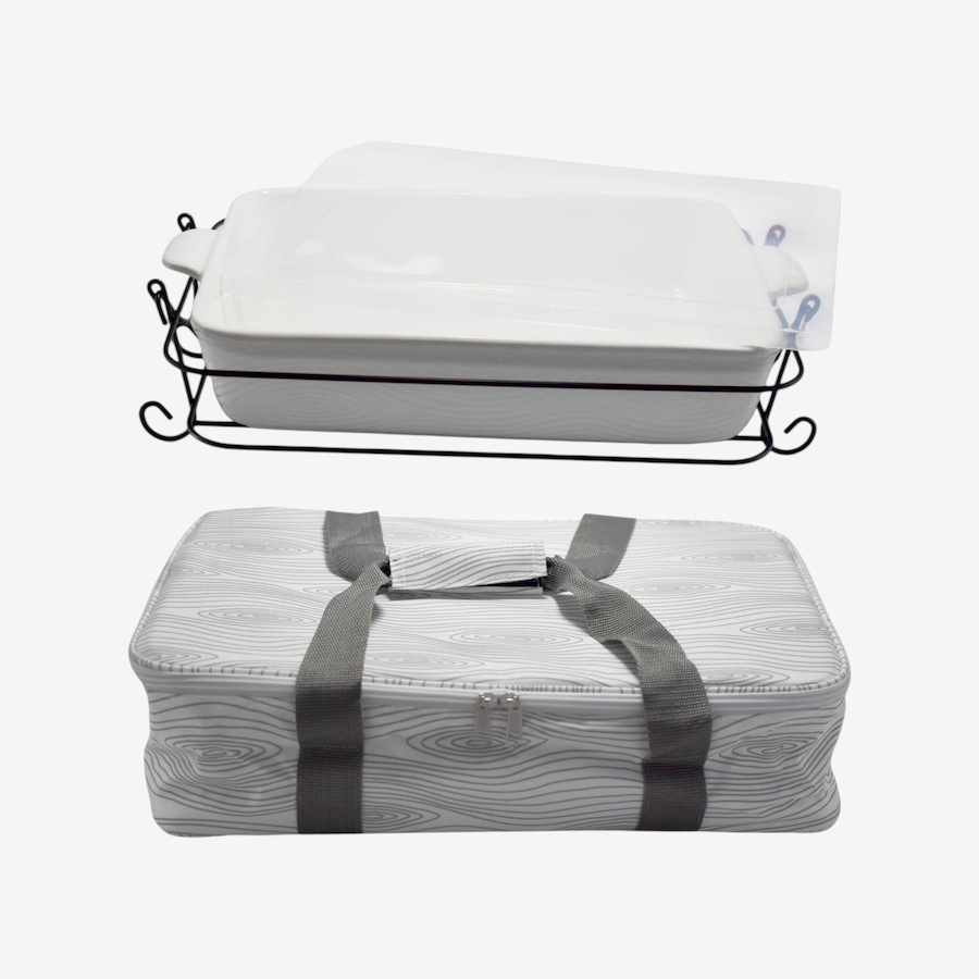 Image 105945_WOOLW.jpg, Product 105-945 / Price $59.99, temp-tations 13" x 9" Baker with Tote Bag, Wire Rack and Storage Cover from temp-tations on TSC.ca's Kitchen department