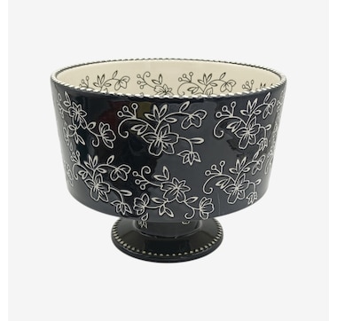 temp-tations 3-Quart Ceramic Trifle Bowl