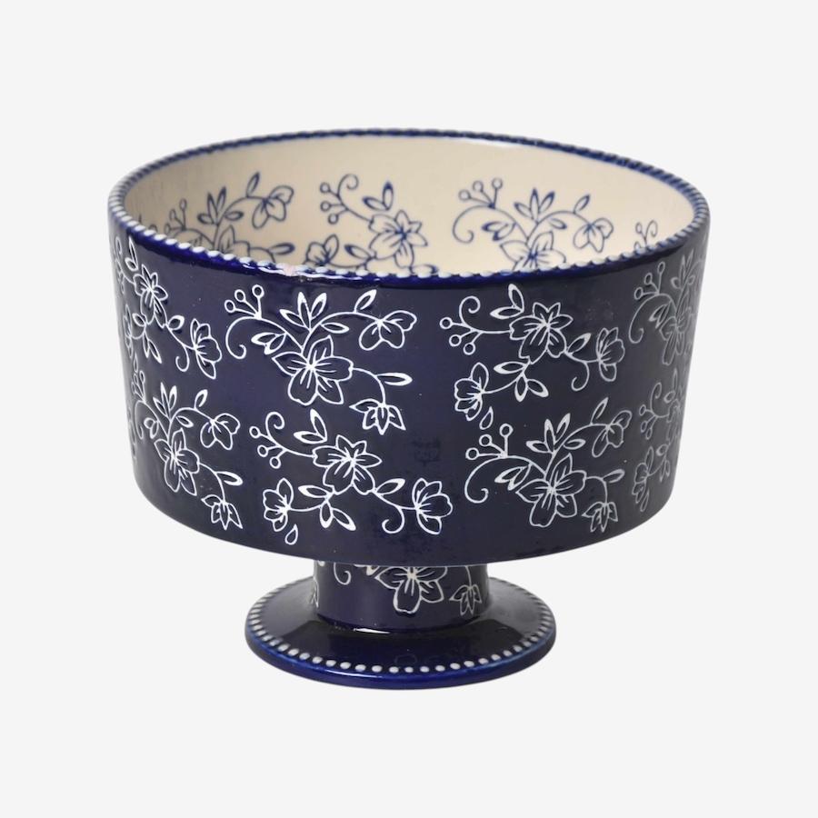 Image 105951_FLBLU.jpg, Product 105-951 / Price $29.99, temp-tations 3-Quart Ceramic Trifle Bowl from temp-tations on TSC.ca's Kitchen department