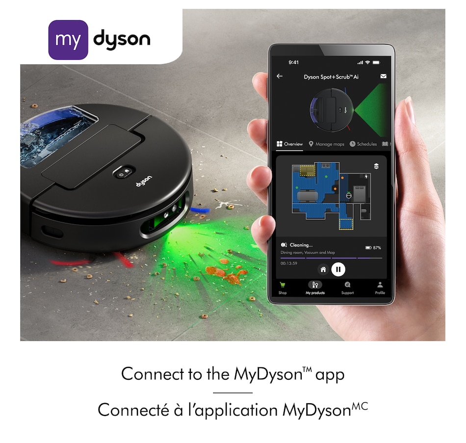 Image 105971_ALTMORE9.jpg, Product 105-971 / Price $1,599.99, Dyson Spot+Scrub AI Wet and Dry Robot Vacuum from Dyson on TSC.ca's Home & Garden department
