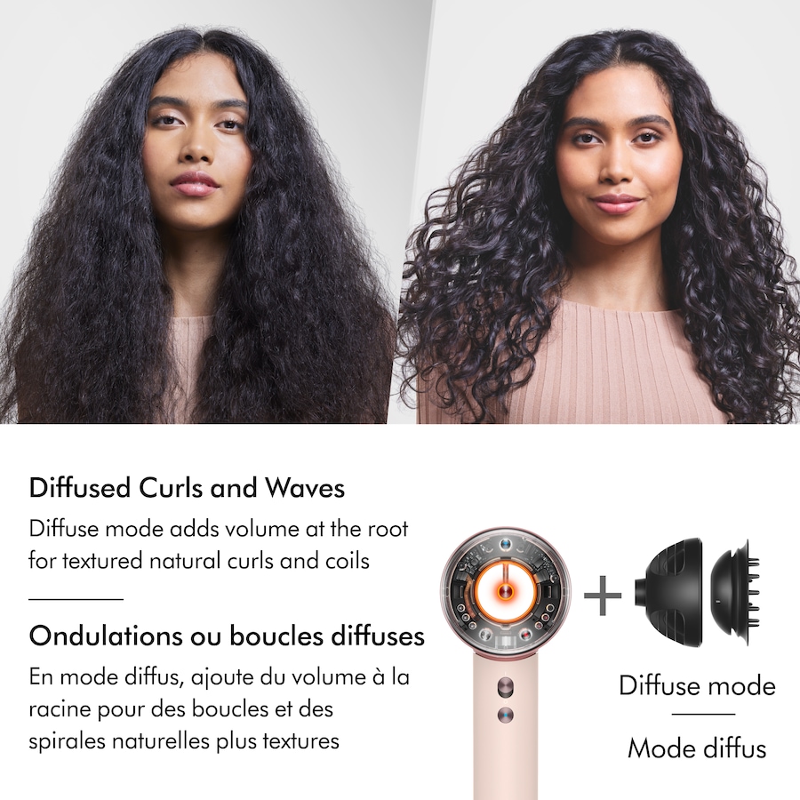 Image 105974_ALTMORE7.jpg, Product 105-974 / Price $499.99, Limited Edition Dyson Supersonic Nural Hair Dryer in Ceramic Apricot and Topaz from Dyson on TSC.ca's Beauty department