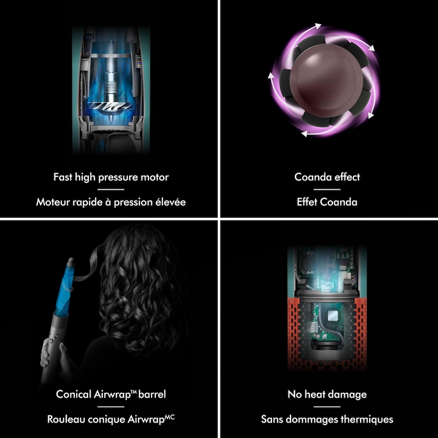 Image 105976_ALTMORE7.jpg, Product 105-976 / Price $649.99, Limited Edition Dyson Airwrap i.d. Multi-Styler Curly+Coily in Ceramic Apricot and Topaz from Dyson on TSC.ca's Beauty department