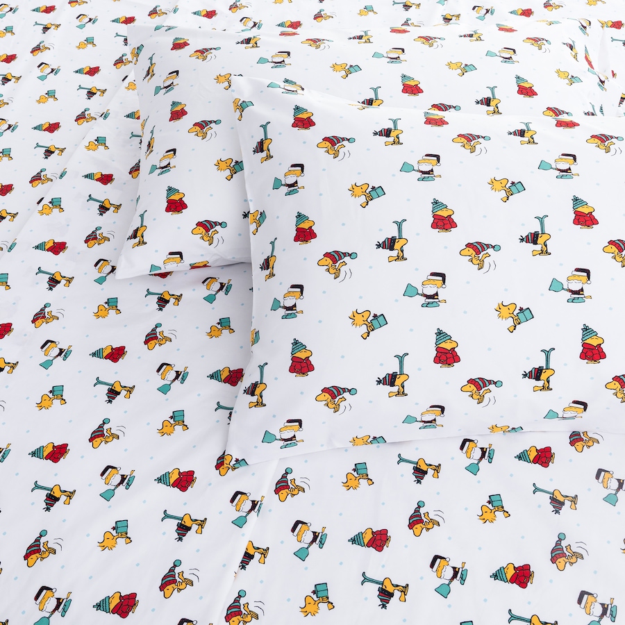 Image 105996_ALTMORE5.jpg, Product 105-996 / Price $39.99 - $44.99, Peanuts Holiday Microfibre Sheet Set from Berkshire on TSC.ca's Home & Garden department