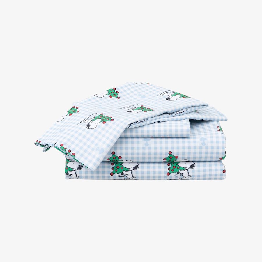 Image 105996_ALTMORE9.jpg, Product 105-996 / Price $39.99 - $44.99, Peanuts Holiday Microfibre Sheet Set from Berkshire on TSC.ca's Home & Garden department