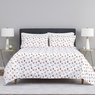 Peanuts Holiday Microfibre Sheet Set