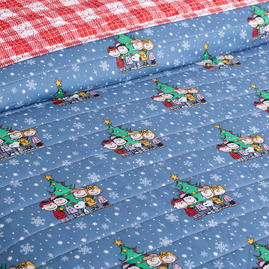 Image 105997_ALTMORE1.jpg, Product 105-997 / Price $79.99, Berkshire Peanuts Pin Holiday Quilt Set from Berkshire on TSC.ca's Home & Garden department