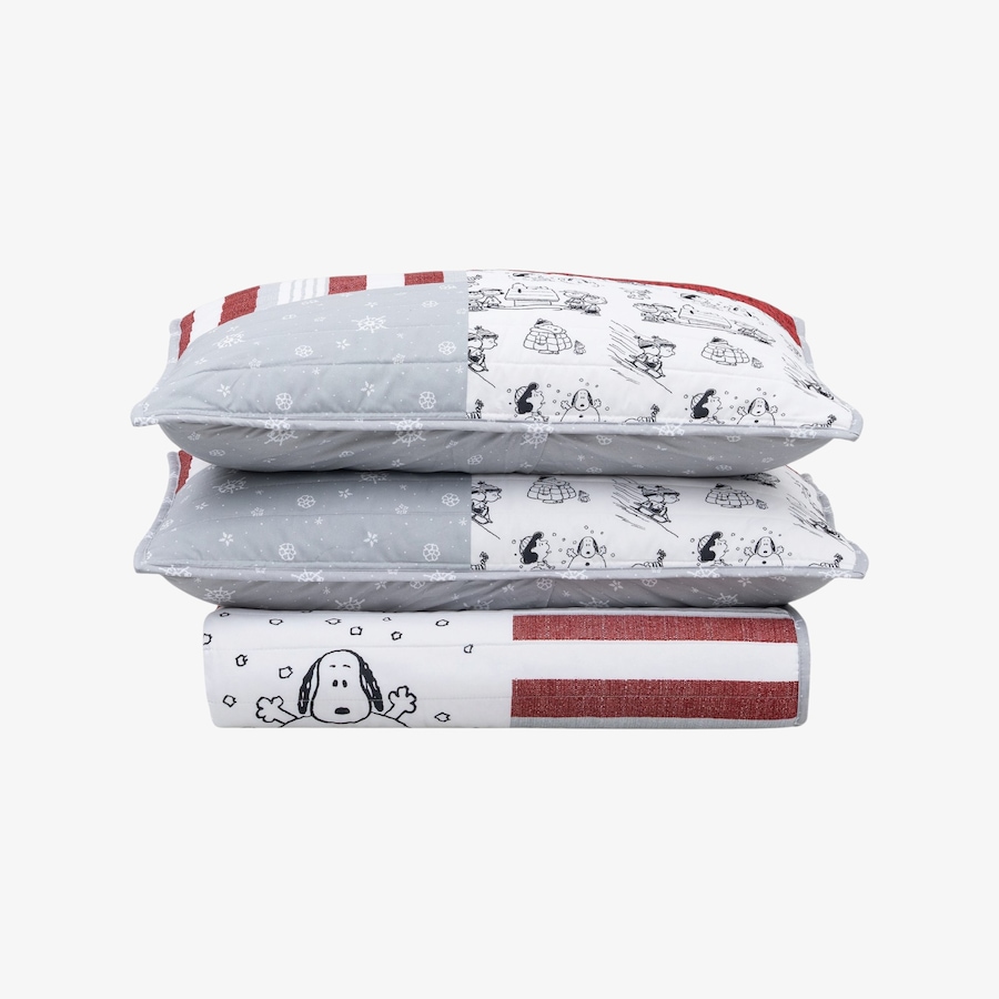 Image 105997_ALTMORE12.jpg, Product 105-997 / Price $79.99, Berkshire Peanuts Pin Holiday Quilt Set from Berkshire on TSC.ca's Home & Garden department