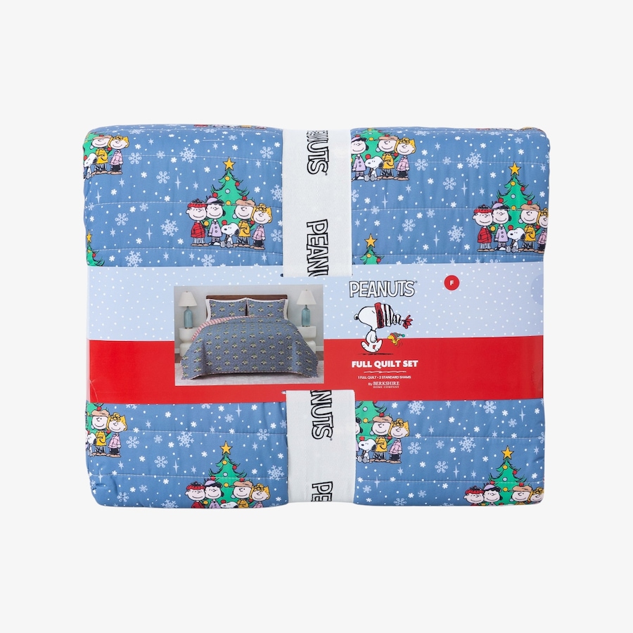 Image 105997_ALTMORE2.jpg, Product 105-997 / Price $79.99, Berkshire Peanuts Pin Holiday Quilt Set from Berkshire on TSC.ca's Home & Garden department