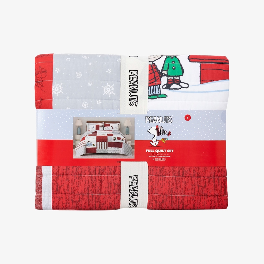 Image 105997_ALTMORE9.jpg, Product 105-997 / Price $79.99, Berkshire Peanuts Pin Holiday Quilt Set from Berkshire on TSC.ca's Home & Garden department