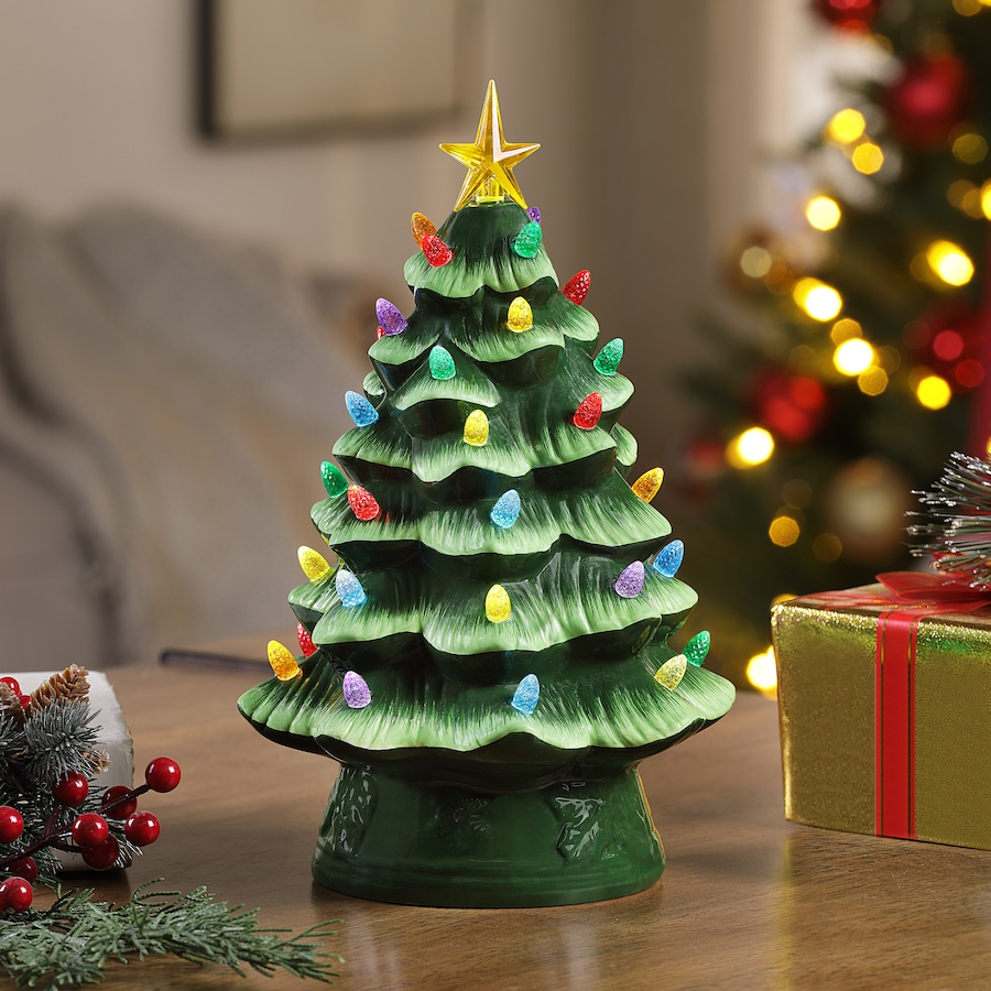 Image 106133_ALTMORE1.jpg, Product 106-133 / Price $39.99, Mr. Christmas 12" Nostalgic Ceramic Christmas Tree from Mr. Christmas on TSC.ca's Home & Garden department