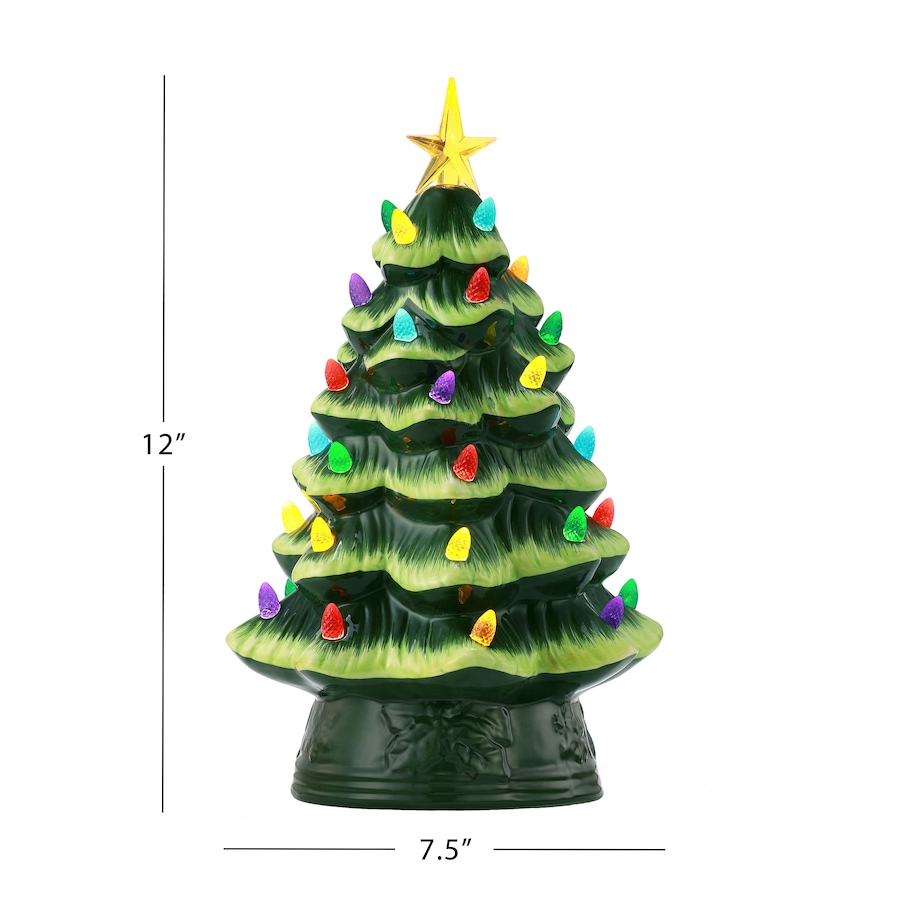 Image 106133_ALTMORE3.jpg, Product 106-133 / Price $39.99, Mr. Christmas 12" Nostalgic Ceramic Christmas Tree from Mr. Christmas on TSC.ca's Home & Garden department