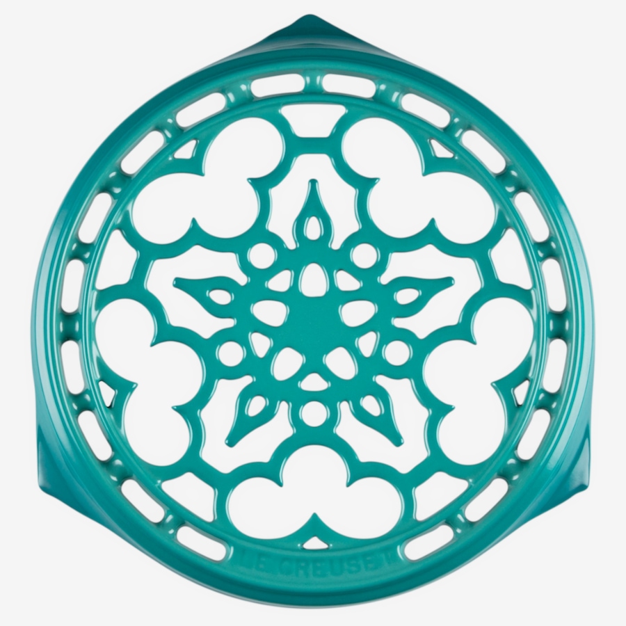Image 106155.jpg, Product 106-155 / Price $120.00, Le Creuset 23-cm Deluxe Round Trivet Bleu Riviera from Le Creuset on TSC.ca's Kitchen department