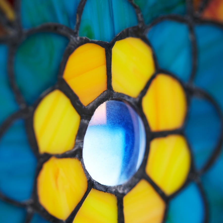 Image 106533_ALTMORE1.jpg, Product 106-533 / Price $309.99, Tiffany-Style Peacock Star Stained-Glass Window Panel (24"H) from Tiffany Style Lighting on TSC.ca's Home & Garden department