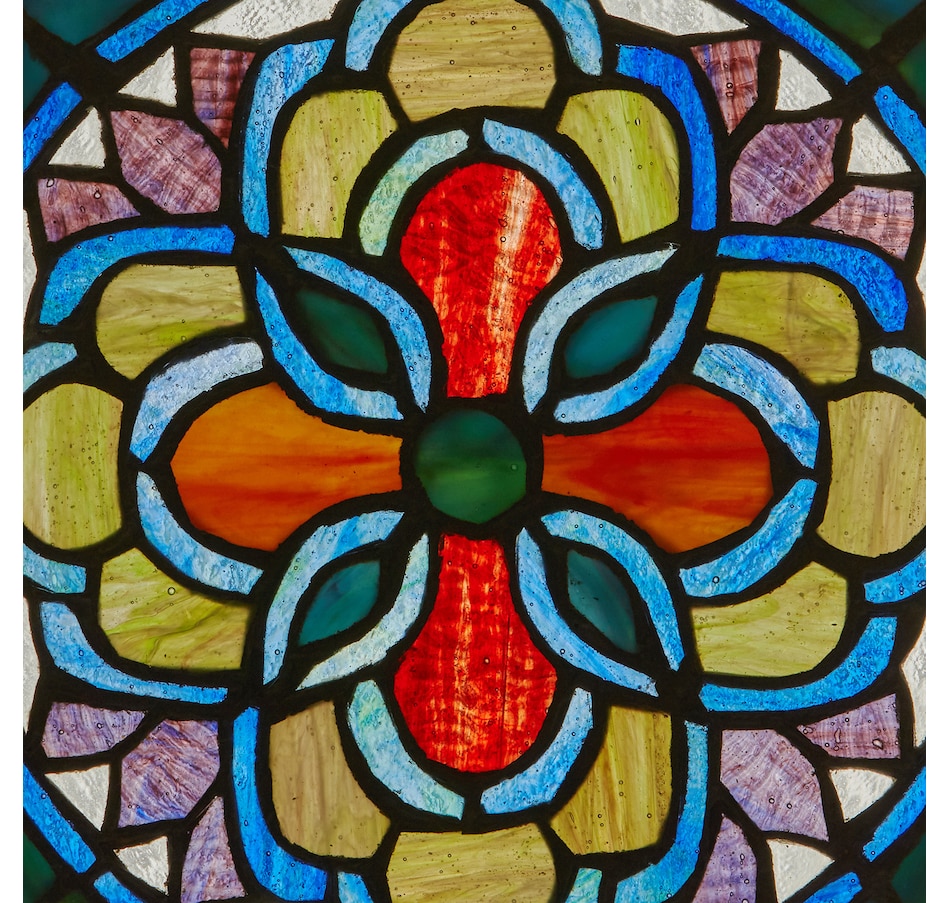 Image 106538_ALTMORE1.jpg, Product 106-538 / Price $84.99, Tiffany-Style Geometric Stained-Glass Window Panel (12"H) from Tiffany Style Lighting on TSC.ca's Home & Garden department