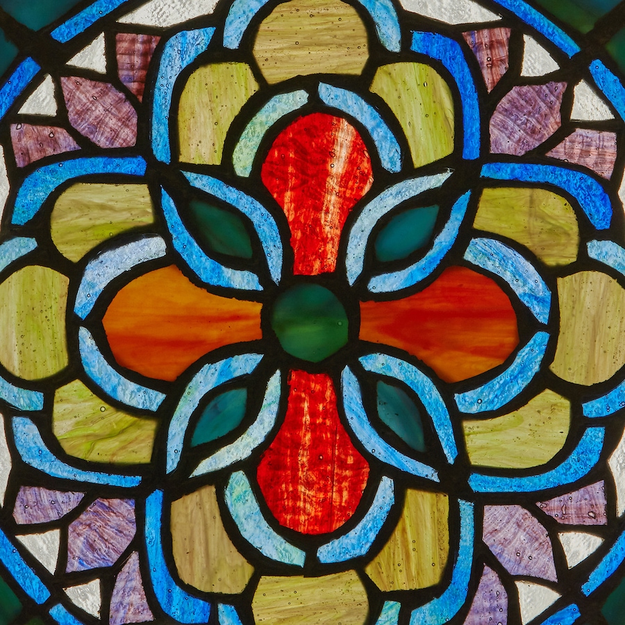 Image 106538_ALTMORE1.jpg, Product 106-538 / Price $84.99, Tiffany-Style Geometric Stained-Glass Window Panel (12"H) from Tiffany Style Lighting on TSC.ca's Home & Garden department
