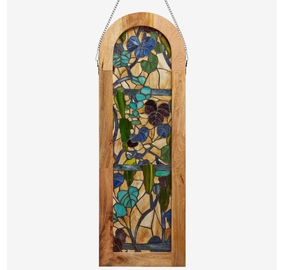 Image 106540_ALTMORE1.jpg, Product 106-540 / Price $269.99, Tiffany-Style Fruitful Grapevine Stained-Glass Window Panel (36"H) from Tiffany Style Lighting on TSC.ca's Home & Garden department