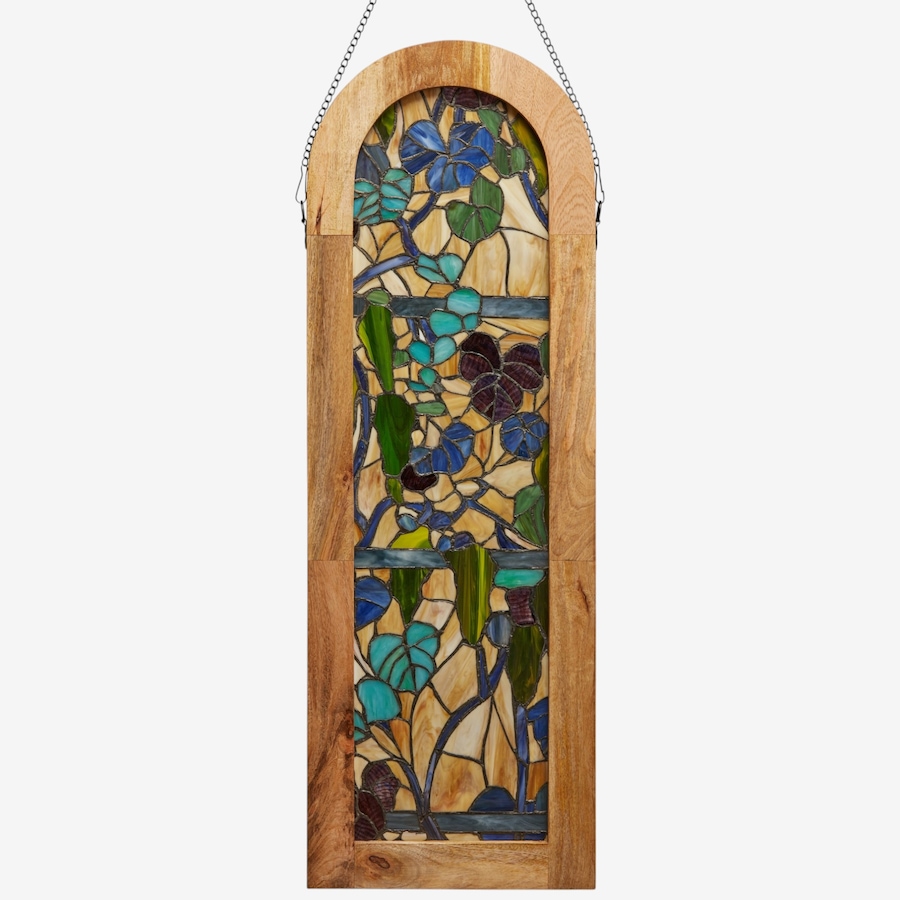 Image 106540_ALTMORE1.jpg, Product 106-540 / Price $269.99, Tiffany-Style Fruitful Grapevine Stained-Glass Window Panel (36"H) from Tiffany Style Lighting on TSC.ca's Home & Garden department