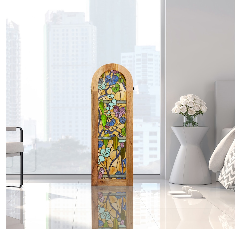 Image 106540_ALTMORE10.jpg, Product 106-540 / Price $269.99, Tiffany-Style Fruitful Grapevine Stained-Glass Window Panel (36"H) from Tiffany Style Lighting on TSC.ca's Home & Garden department