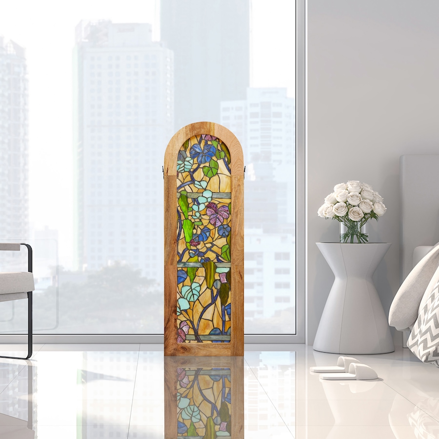 Image 106540_ALTMORE10.jpg, Product 106-540 / Price $269.99, Tiffany-Style Fruitful Grapevine Stained-Glass Window Panel (36"H) from Tiffany Style Lighting on TSC.ca's Home & Garden department