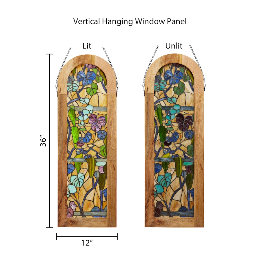 Image 106540_ALTMORE12.jpg, Product 106-540 / Price $269.99, Tiffany-Style Fruitful Grapevine Stained-Glass Window Panel (36"H) from Tiffany Style Lighting on TSC.ca's Home & Garden department